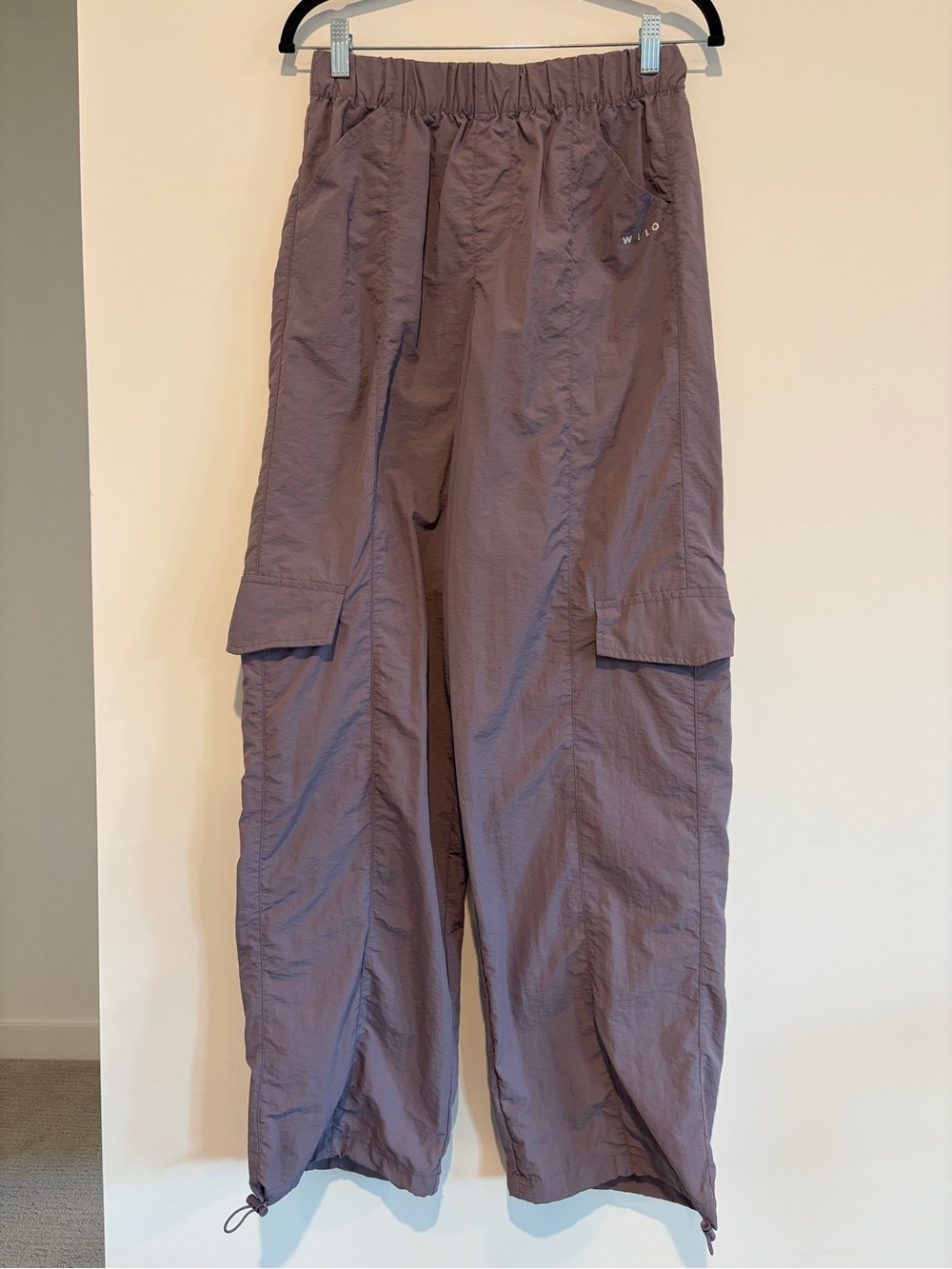 Wilo The Label Parachute Cargo Pants Mauve Purple Size XS